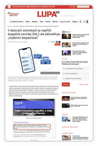 nhled lnku na serveru, kde byl publikovn